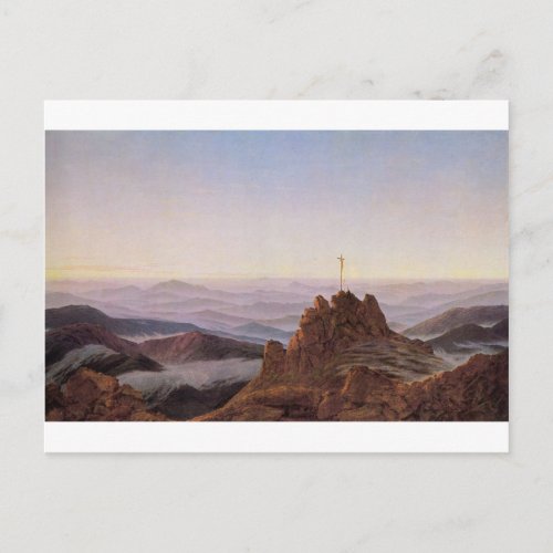 Morning in Riesengebirge _ Caspar David Friedrich Postcard