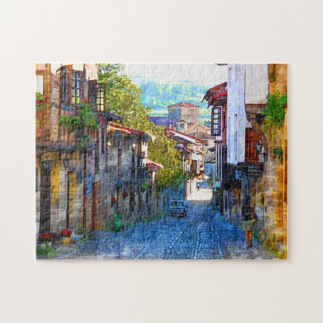 Morning in Santillana del Mar - The Real Spain  Jigsaw Puzzle (Horizontal)