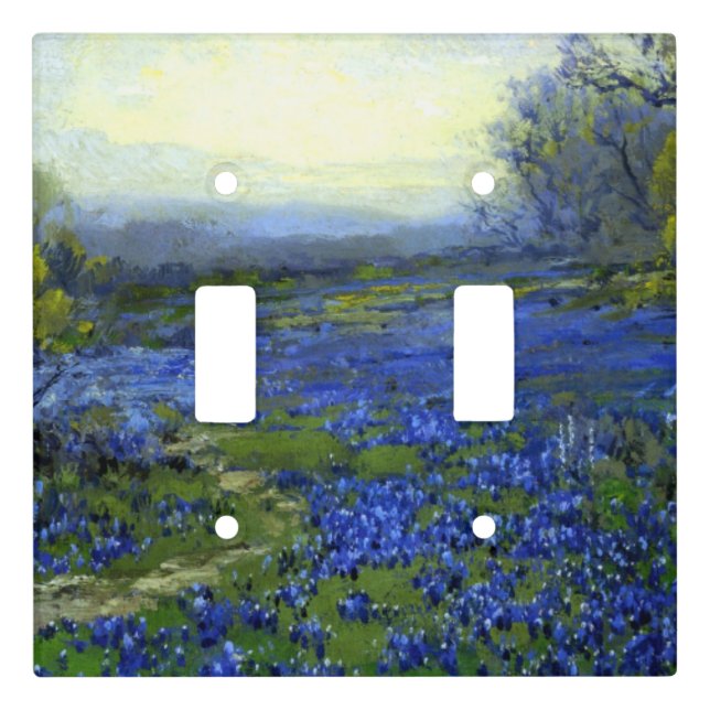 Morning in the Bluebonnets Light Switch Cover (Front)