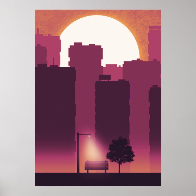 Morning in the City Poster (Front)