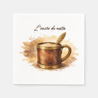 Morning Ink Cup Napkins