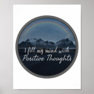 morning inspirational words for self acceptance poster