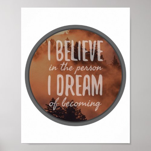 morning inspirational words for self love poster