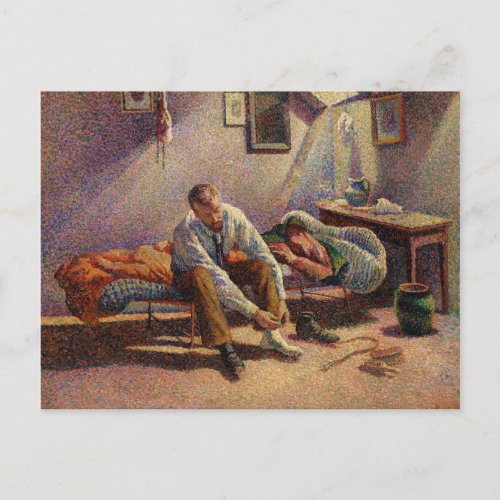 Morning Interior by Maximilien Luce in 1890 Postcard