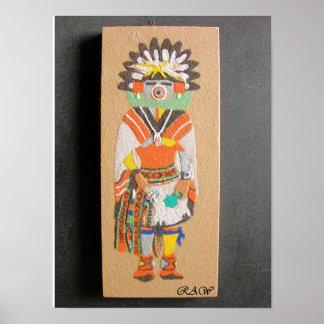 "Morning" Kachina sand painting print