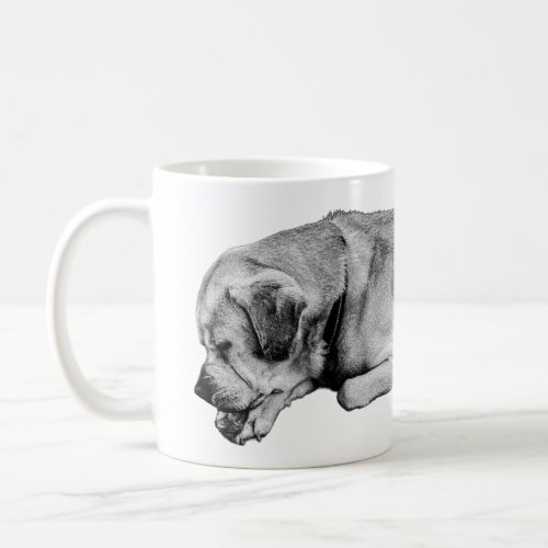 Morning Kindness, Paw-Quiet Dog Coffee Mug