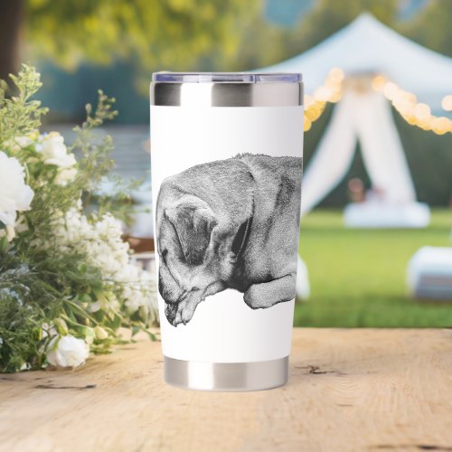 Morning Kindness, Paw-Quiet Dog Insulated Tumbler