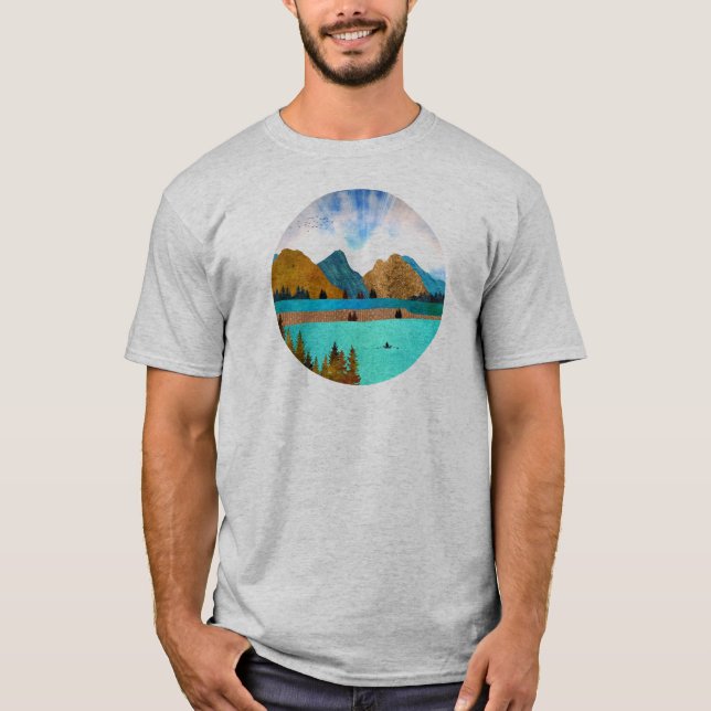 Morning Lake Rower T-Shirt (Front)
