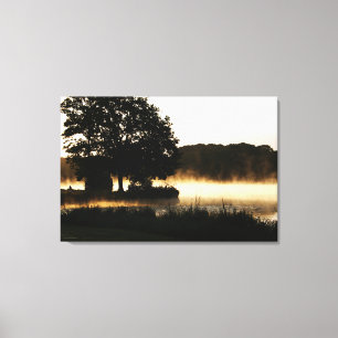 Morning Lake Scene 36x24 (90x60cm) waccna Canvas Print