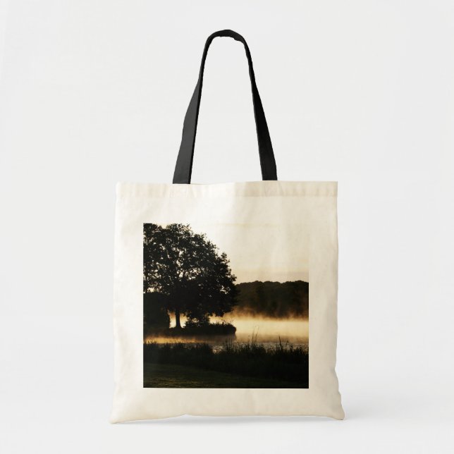Morning Lake Scene bti Tote Bag (Front)