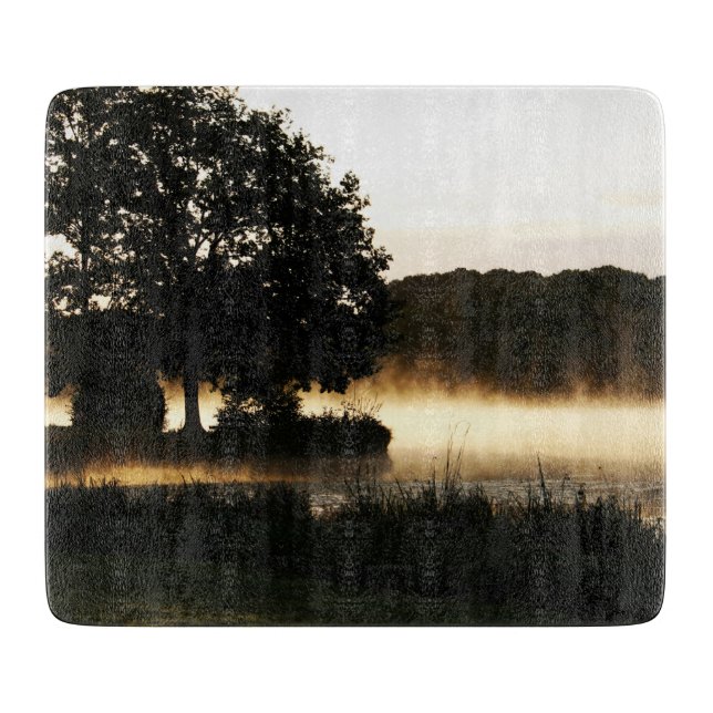 Morning Lake Scene cbcna Cutting Board (Front)