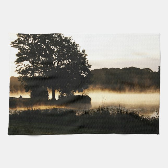 Morning Lake Scene ktm Kitchen Towel (Horizontal)