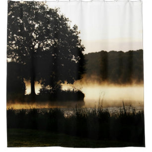 Morning Lake Scene sccnm Shower Curtain