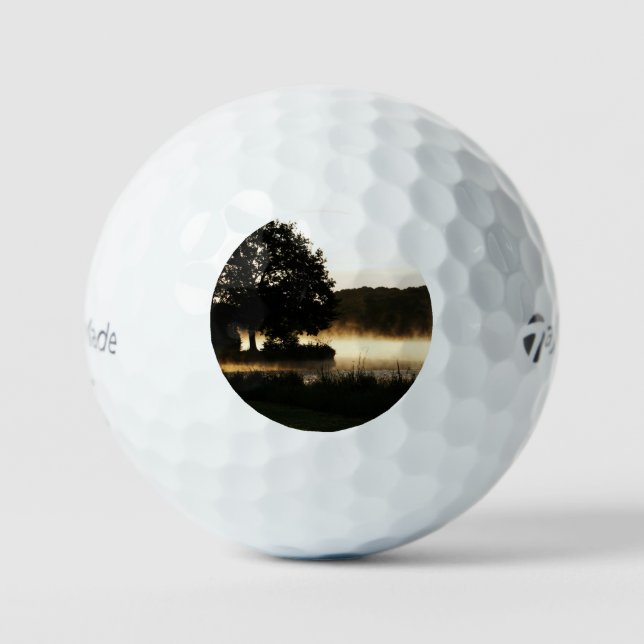 Morning Lake Scene tmtp5 gbcna Golf Balls (Front)