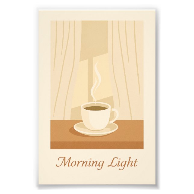 Morning Light Coffee Poster (Front)