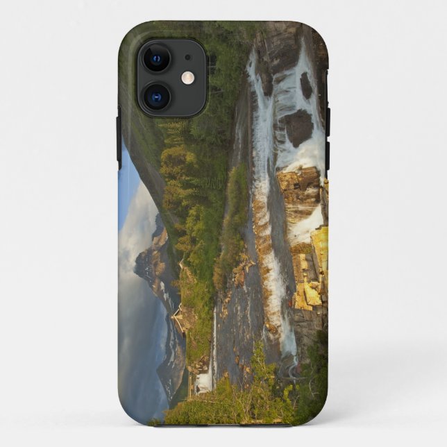 Morning light greets Swiftcurrent Falls in the Case-Mate iPhone Case (Back)