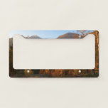 Morning Light on Rocky Mountains in Autumn License Plate Frame