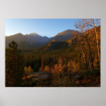 Morning Light on Rocky Mountains in Autumn Poster