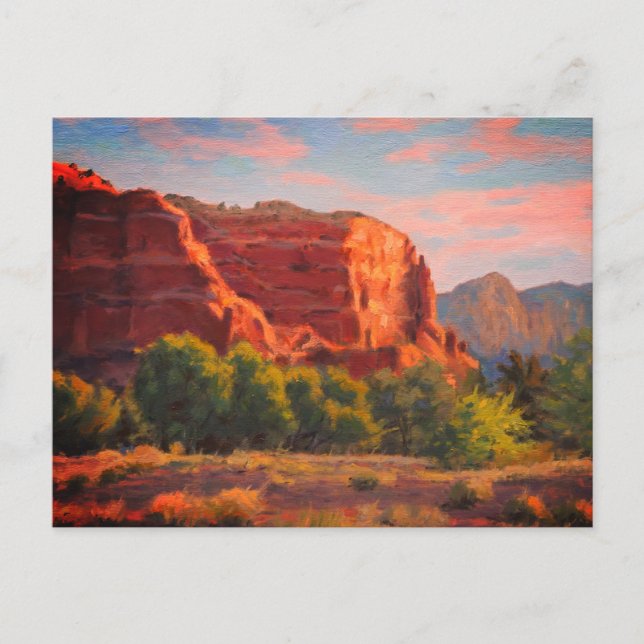 Morning Light on the Cliffs – Impressionistic  Postcard (Front)