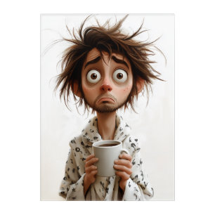Morning Madness: Coffee First, Questions Later Acrylic Print