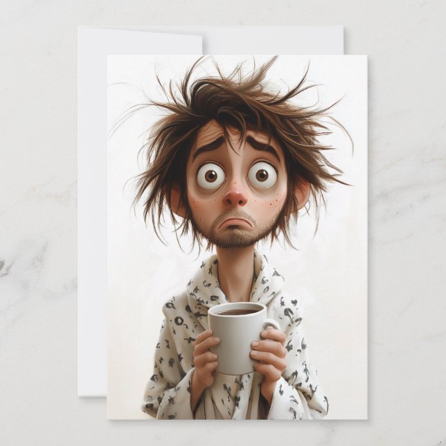 Morning Madness: Coffee First, Questions Later Invitation (Front)