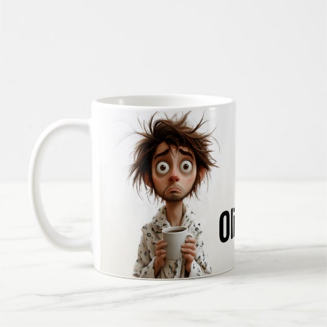 Morning Madness: Coffee First, Questions Later Mug (Left)