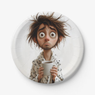 Morning Madness: Coffee First, Questions Later Paper Plates