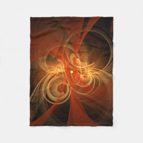 Morning Magic Abstract Art Fleece Blanket