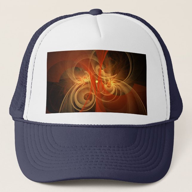 Morning Magic Abstract Art Hat (Front)