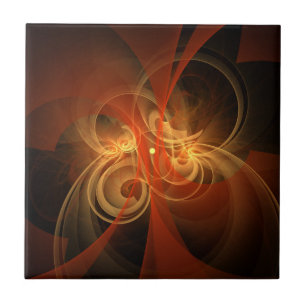 Morning Magic Abstract Art Tile