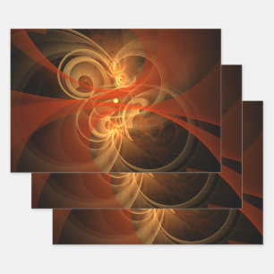 Morning Magic Abstract Art Wrapping Paper Sheets