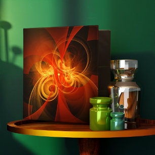 Morning Magic Modern Abstract Light Energy Art 3 Ring Binder