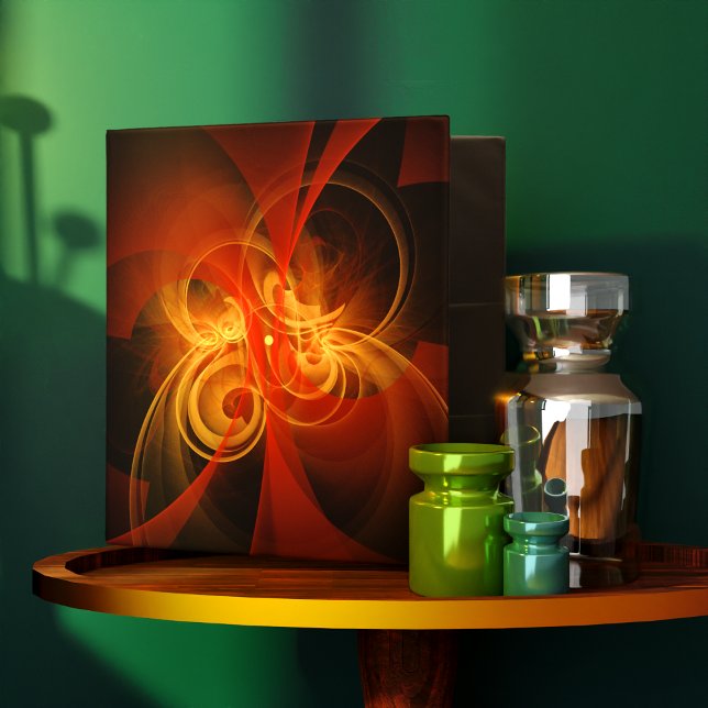 Morning Magic Modern Abstract Light Energy Art 3 Ring Binder (Morning Magic Abstract Art Binder)