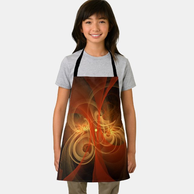 Morning Magic Modern Abstract Light Energy Art Apron (Insitu)