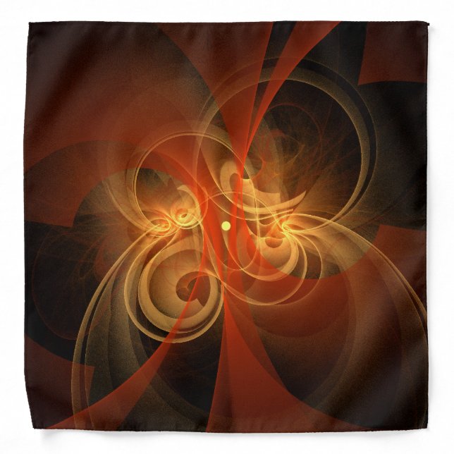 Morning Magic Modern Abstract Light Energy Art Bandana (Front)