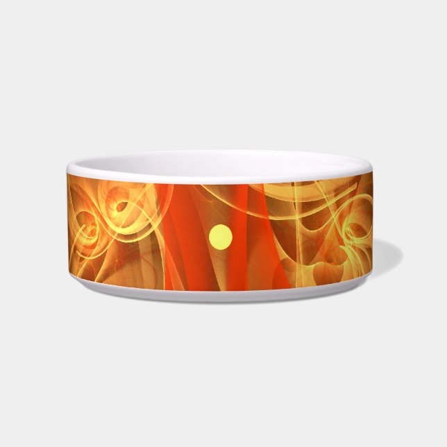 Morning Magic Modern Abstract Light Energy Art Bowl (Front)