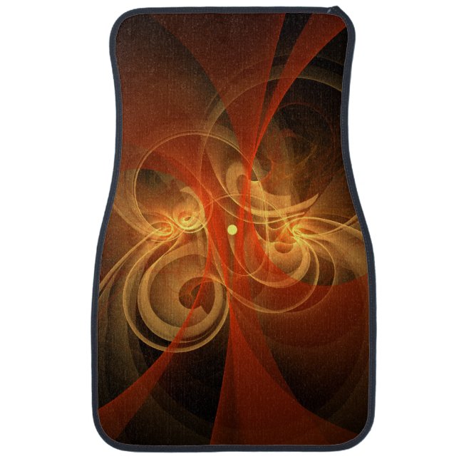 Morning Magic Modern Abstract Light Energy Art Car Floor Mat (Front)