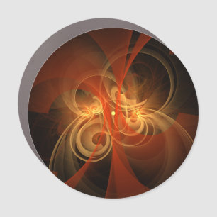 Morning Magic Modern Abstract Light Energy Art Car Magnet