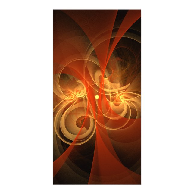 Morning Magic Modern Abstract Light Energy Art Card (Front)