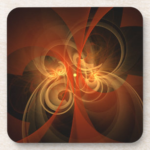 Morning Magic Modern Abstract Light Energy Art Coaster