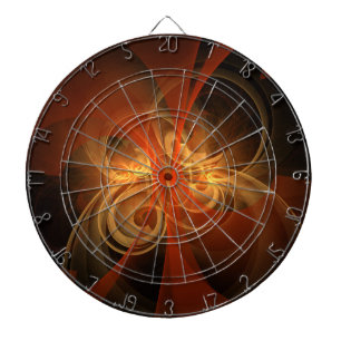 Morning Magic Modern Abstract Light Energy Art Dartboard With Darts