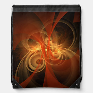 Morning Magic Modern Abstract Light Energy Art Drawstring Bag
