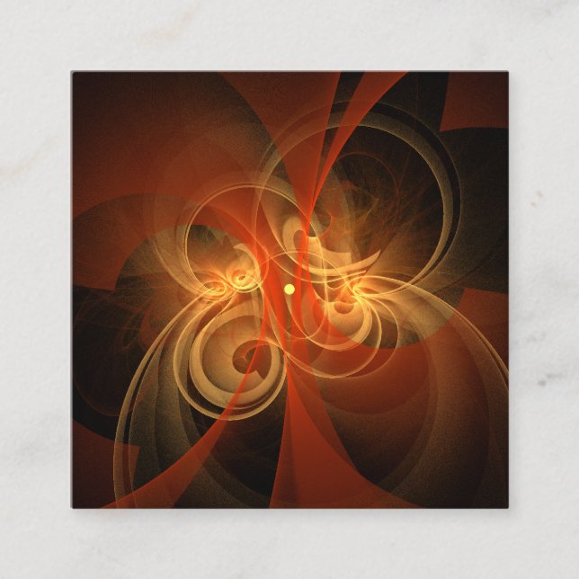 Morning Magic Modern Abstract Light Energy Art Enclosure Card (Front)