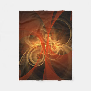 Morning Magic Modern Abstract Light Energy Art Fleece Blanket