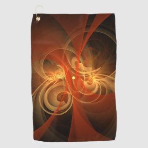 Morning Magic Modern Abstract Light Energy Art Golf Towel