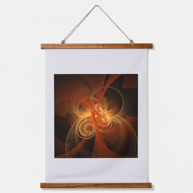 Morning Magic Modern Abstract Light Energy Art Hanging Tapestry (Front)