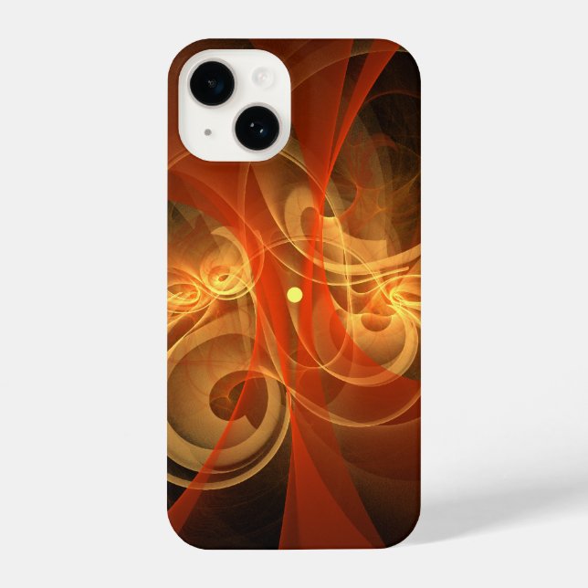 Morning Magic Modern Abstract Light Energy Art iPhone Case (Back)