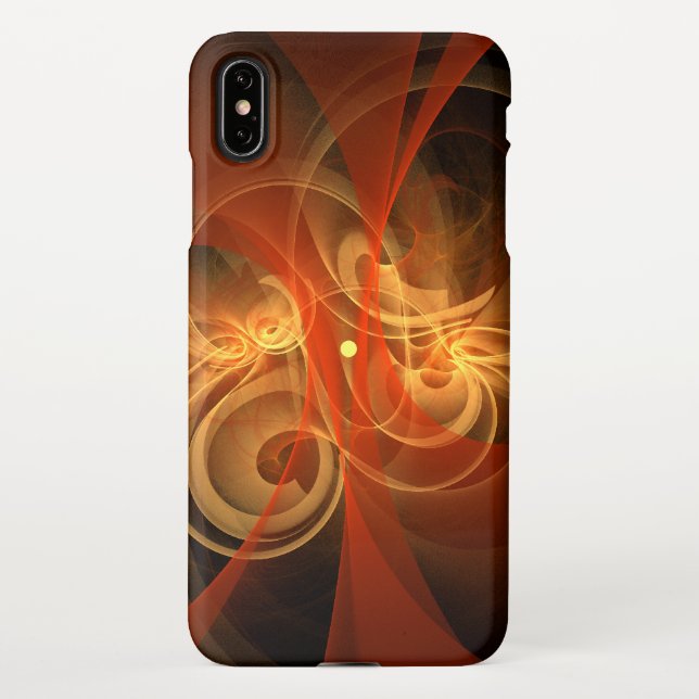 Morning Magic Modern Abstract Light Energy Art iPhone Case (Back)