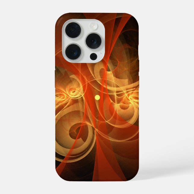 Morning Magic Modern Abstract Light Energy Art iPhone Case (Back)