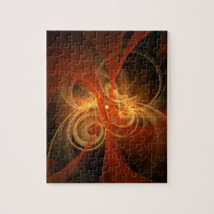 Morning Magic Modern Abstract Light Energy Art Jigsaw Puzzle
